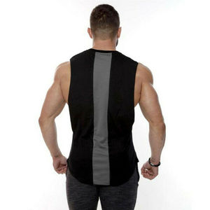 เสื้อกล้ามออกกำลังกายผู้ชาย ระบายอากาศได้ดี ผ้าถัก ปักลายสัตว์ ลำลอง สำหรับเพาะกาย ลายพราง ลายเรียบ - Product Image 4