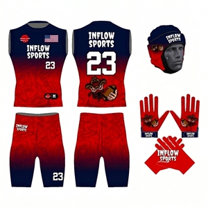Wholesale INFLOW SPORTS Team Name 7v7 7on7 7o7 Flag Football Youth Compression Uniform Sleeveless Breathable Sublimated - Product Image 1