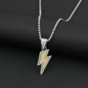 Collar con Colgante Hip Hop de Lujo en Oferta, con Piedras de Moissanita, Joyería de Moda Unisex, Precio Competitivo - Product Image 1