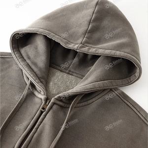 Chaqueta de Invierno Personalizada de Alta Calidad con Cierre, Estilo Vintage, Lavado Ácido, de Algodón y Fibra de Bambú, Transpirable y de Secado Rápido - Product Image 2