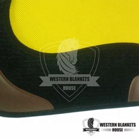 Tapis de selle en coton de style western original, rembourré en laine, style dressage, doublure en polycoton, couleur et logo personnalisables pour l'équitation
