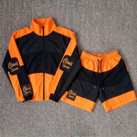 Conjunto de Chaqueta y Pantalones Cortavientos con Logotipo Personalizado OEM, Impermeable, para Correr al Aire Libre, Entrenamiento Deportivo, Chándal