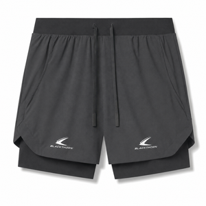 Custom <b>Men's</b> Slim Sweat Fitness Sport Workout Running Gym <b>Shorts</b> <b>Compression</b> Liner Polyester Spandex - Product Image 1