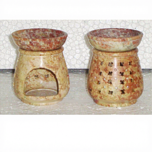 Handmade Natural Soapstone Carving Aroma <b>Oil</b> <b>Burner</b> With Fine Finished For Home And Hotel Decoration Purpose In Bulk Quantity - Product Image 5