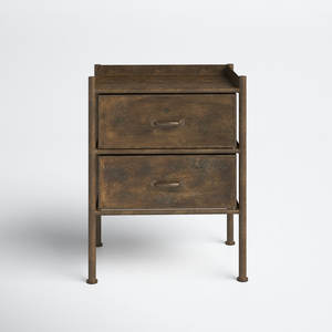 Sinan Joss & Main Industrial Chic Mesa auxiliar con almacenamiento para muebles de sala de estar - Product Image 1