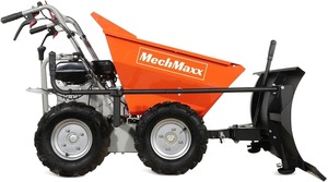 660lbs Capacity 212cc 7HP Gas Powered Wheelbarrow Dumper Dump <b>Cart</b> with Snow Shovel - Product Image 5