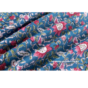Tissu en toile de coton imprimé à la main, motif canard, vendu au mètre, textile indien pour ameublement et décoration, tissu durable pour la couture et la décoration intérieure - Product Image 6