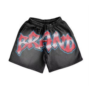 Custom Size Made in Pakistan Breathable 100% Cotton Streetwear Summer Shorts <b>Set</b> for Men Lightweight 250gsm Custom Logo Print - Product Image 4