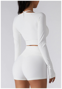 OEM ODM Custom Logo Women's Two Piece Strapless Casual <b>Set</b> Solid Knitted Polyester Cotton Summer Fashion Crop Top Knee-Length - Product Image 4