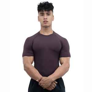 <b>Mens</b> <b>Compression</b> <b>Shirts</b> 100% Cotton Quick Dry Sports Top Regular Fit Comfortable Training Wear Gym Clothing High Quality OEM - Product Image 1