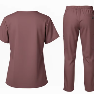 Durable Medical Scrub Uniform <b>Set</b> Unisex Hospital Nurse <b>Doctor</b> Workwear Soft Cotton Blend Professional Scrubs OEM Factory - Product Image 5