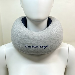 Oreiller de voyage portable en forme de U pour le cou, coussin doux, logo de marque personnalisé, cadeau promotionnel pour les voyages en avion, au bureau ou en voiture - Product Image 3
