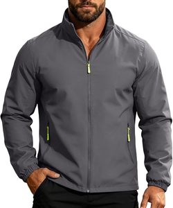 Men's Lightweight Raincoat Waterproof Lightweight Windbreaker <b>Rain</b> <b>Jacket</b> - Product Image 3