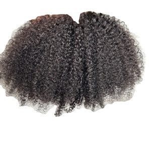 Extensions de cheveux bouclés birmans à pointes adhésives, cheveux vierges bruts super double drawn, boucles profondes, prix de gros - Product Image 6