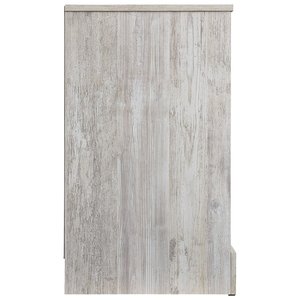 Mesita de Noche Rústica de Madera con Tapa Tallada, 3 Cajones, Acabado Antiguo, Muebles para Dormitorio - Product Image 2