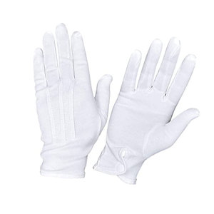 Gants Maçonniques Blancs en Coton Sur Mesure - Gants de Sport et d'Usage Quotidien, Formels, pour Smoking, Garde, Marche, Tailles Personnalisées, Logo, Usage Médical - Product Image 3