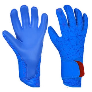 Nouveaux gants de gardien de but professionnels en cuir avec sangle de poignet réglable, fermeture à lacets, personnalisables, prix de gros pour hommes - Product Image 1