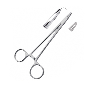 Pinces hémostatiques à inserts dentelés en carbure de tungstène de 5,5 pouces, porte-aiguilles et pinces de maintien en acier inoxydable - Product Image 3