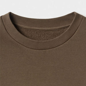 Men's Plain Cotton Fleece Sweatshirt Simple Design Long Sleeve Crewneck <b>Pullover</b> Soft Warm Winter <b>Jumper</b> Custom Logo OEM - Product Image 6