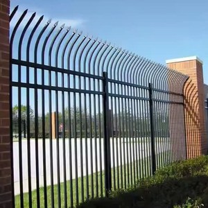 Panneaux de clôture de sécurité extérieurs en acier du fabricant Vietnam, design décoratif, structure tubulaire anti-escalade, tailles personnalisées 6 pieds - Product Image 1
