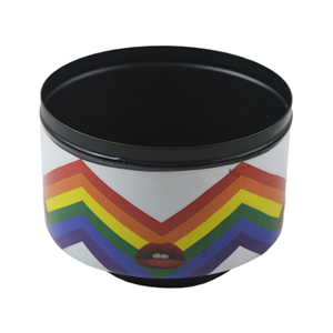 Z.HANDICRAFTS - Recipientes de Almacenamiento de Metal Vintage con Tapas de Diseño, para Cocina y Camping, Tema LGBTQ - Product Image 3