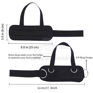 Sangles de cheville pour haltérophilie avec logo personnalisé, nouveau design 2026, sangles de cheville réglables en néoprène - Product Image 3