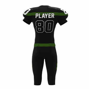 Uniforme de Fútbol Americano Personalizado Verde Bosque Negro y Rojo, Jersey 2026, Kit de Equipo con Sublimación Completa 2025, Ropa Profesional - Product Image 3