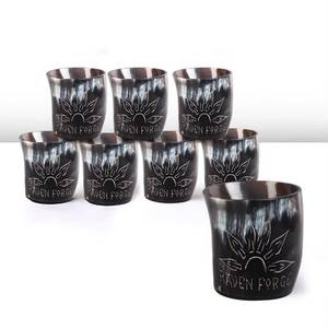 Verre à boire en corne naturelle polie de haute qualité, respectueux de l'environnement, au style rustique, pour les passionnés du Moyen Âge, verres à bière FAIZA CRAFT - Product Image 3