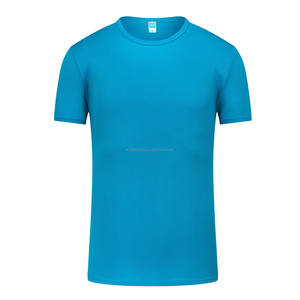 El precio de fábrica suministra directamente la camiseta de tiras reflectantes de secado rápido con cuello redondo más barata 100% poliéster 200g camiseta unisex - Product Image 3