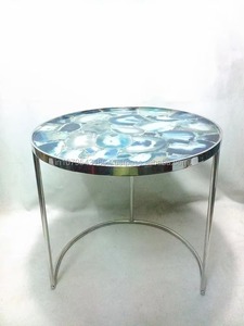 Modern Round <b>Nesting</b> Side <b>Tables</b> with Faux Marble Top and Metal Legs Contemporary Living Room Furniture Decorative Accent <b>Table</b> - Product Image 5