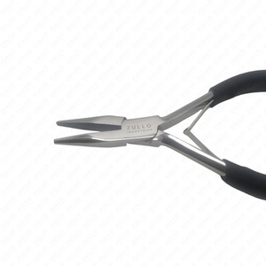 Pinzas para Extensiones de Cabello de Acero Inoxidable con Punta Plana y Agarre Suave, con Logotipo Personalizado, para Estilistas Profesionales de Salón - Product Image 1