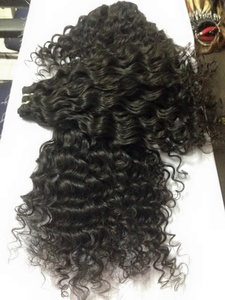 Extensiones de Cabello Humano de Primera Calidad, Color Negro Natural, con Aspecto Rizado, Muy Ligeras, Fáciles de Usar en la Oficina, Fiestas o la Vida Diaria - Product Image 5