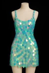 Mini-robe moulante rose à sequins et broderies de perles motif cartes de tarot, sans manches, col carré, pour femme, tenue de soirée, courte, Vestidos - Product Image 5