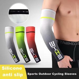 Mangas Deportivas para Ciclismo al Aire Libre UPF50+ de Lycra Unisex con Estampado por Sublimación y Silicona Antideslizante Largas para Verano - Product Image 1