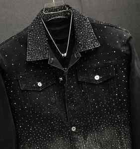 Chaqueta de Mezclilla 100% Algodón para Hombre con Parches de Cuero, Estilo Trucker Biker, Lavado a la Piedra, Múltiples Bolsillos, Precio OEM - Product Image 6