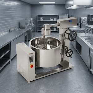 Induction Rotating Jacketed Steam Kettle Amicook 380V/440V Model steam efficient bulk bulky durable culinary cook off modern - Product Image 3