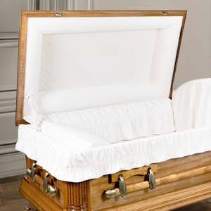 Heritage Ataúdes de madera dura de estilo norteamericano de alta calidad del fabricante Ataúdes Nuevos 3 años de garantía Venta al por mayor Urnas funerarias - Product Image 5