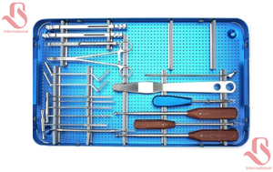 Juego de Instrumentos Quirúrgicos Ortopédicos y Placa de Reconstrucción Pélvica Manual de Acero Inoxidable BISONS con Caja de Esterilización - Product Image 5