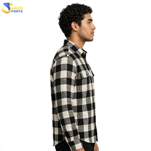 Chemise en flanelle pour homme, confectionnée avec des matériaux de qualité supérieure, offrant un ajustement confortable, design tendance, chemise en flanelle pour homme pour un look tendance - Product Image 5