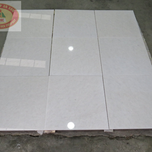 Good Quality Vietnamese Natural Calcite <b>Marble</b> Polished Modern Villa Use Pure White/Crystal White/Snow White 24x24cm Waterproof - Product Image 4