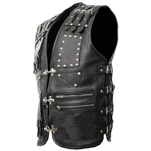 Chaleco de Cuero para Hombre, Tallas Grandes, para Uso en Exteriores, Ligero, Venta al Por Mayor - Product Image 3