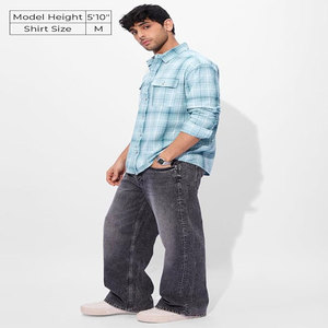 Camisas de vestir de hombre personalizadas camisas de vestir formales de oficina de manga larga sin arrugas para hombre - Product Image 4