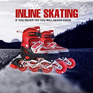 Nhà Máy Bán buôn tùy chỉnh Inline điều chỉnh nhấp nháy Con lăn Giày trượt lighup Bốn bánh xe Professinal cứng mang Con lăn Giày - Product Image 6
