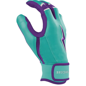 Custom Bruce Bolt Inspired Cabretta Leather Baseball Batting Gloves <b>Chrome</b> Series with Short Cuff Wrist Support - Product Image 3