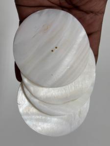 Mother of pearl pieces with natural iridescent <b>beauty</b> ideal for jewelry making crafts accessories decor and artisan <b>creations</b> - Product Image 3