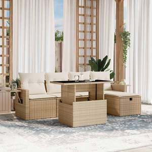 Set Divano da Giardino Beige - Product Image 1