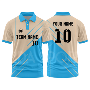 Wida Sports Cricket Shirt Custom Team Jersey Sublimation Print Breathable Lightweight 100% Polyester Eco-Friendly Uniform - Product Image 3