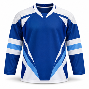 Maillot de hockey sur glace pour hommes 100% polyester, service OEM, respirant, séchage rapide, grandes tailles, nouvelle arrivée, design personnalisé - Product Image 4