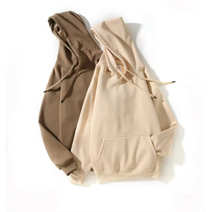 Sudadera con capucha de invierno para hombre, de forro polar grueso de 300g, con lavado ácido, bordado tipo toalla, 100% de lujo, con pedrería, con cremallera, personalizada y de corte oversize - Product Image 2