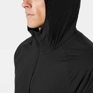 Veste coupe-vent à capuche pour homme personnalisée, réversible, pour le ski, avec logo brodé, fermeture éclair, imperméable, coupe-vent, style sportif - Product Image 5